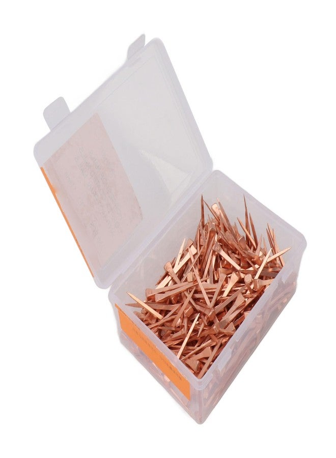 Jauarta 250Pcs Horseshoe Nails Copper Plated Rustproof Equestrian Riding Equipment Pet Supplies (51mm E5) - Image 2